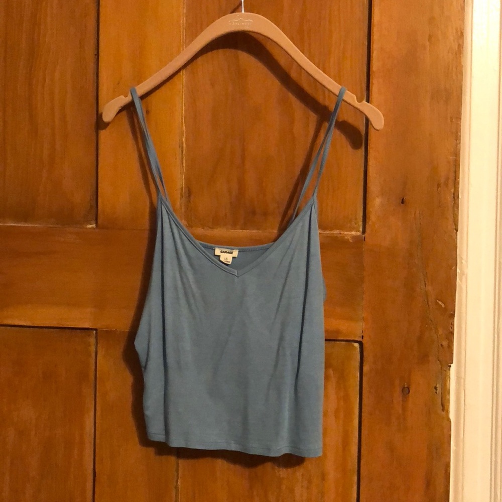 Blue Crop Tank